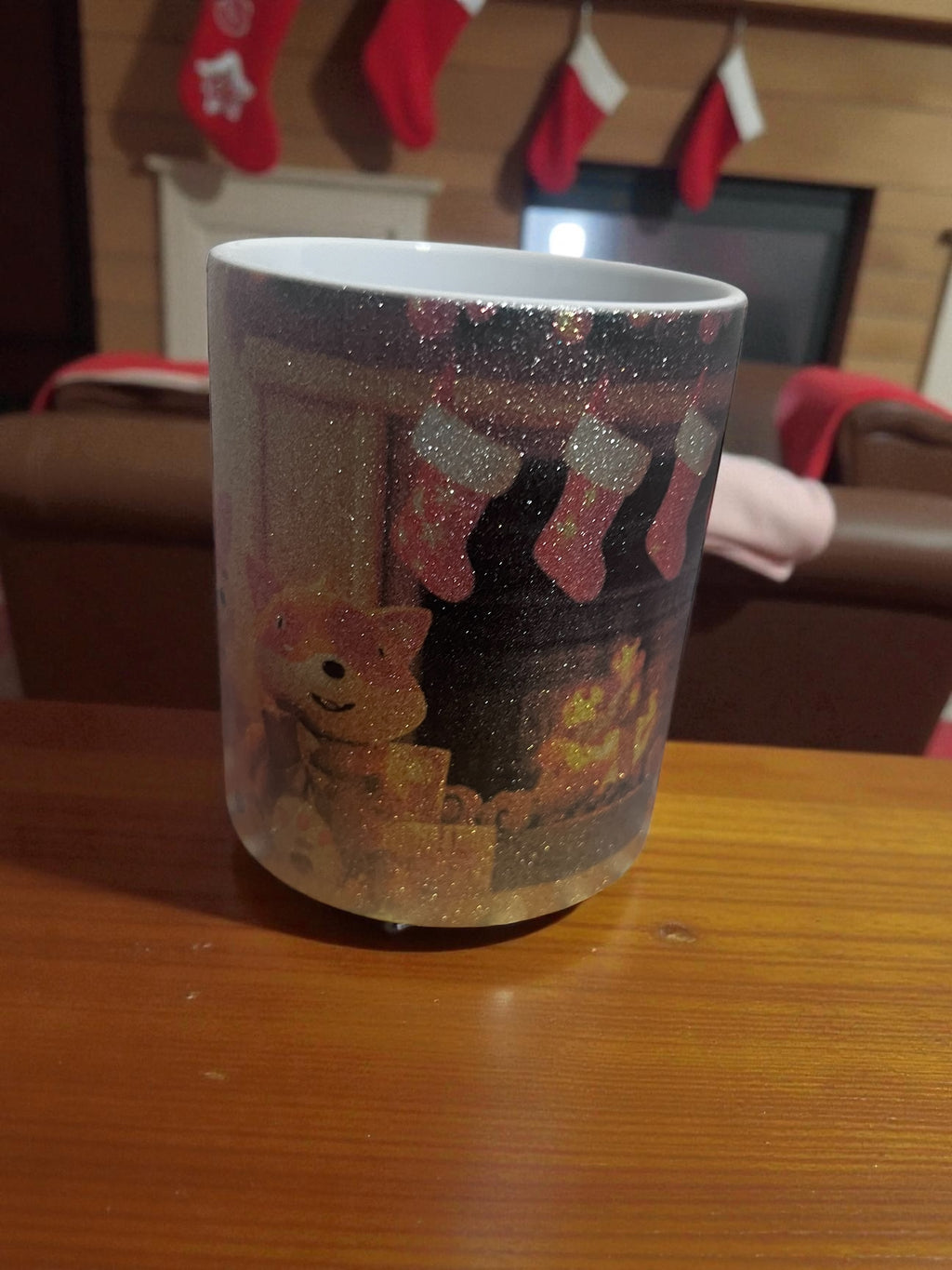 Glittrig Ombre-mugg med Egen Design