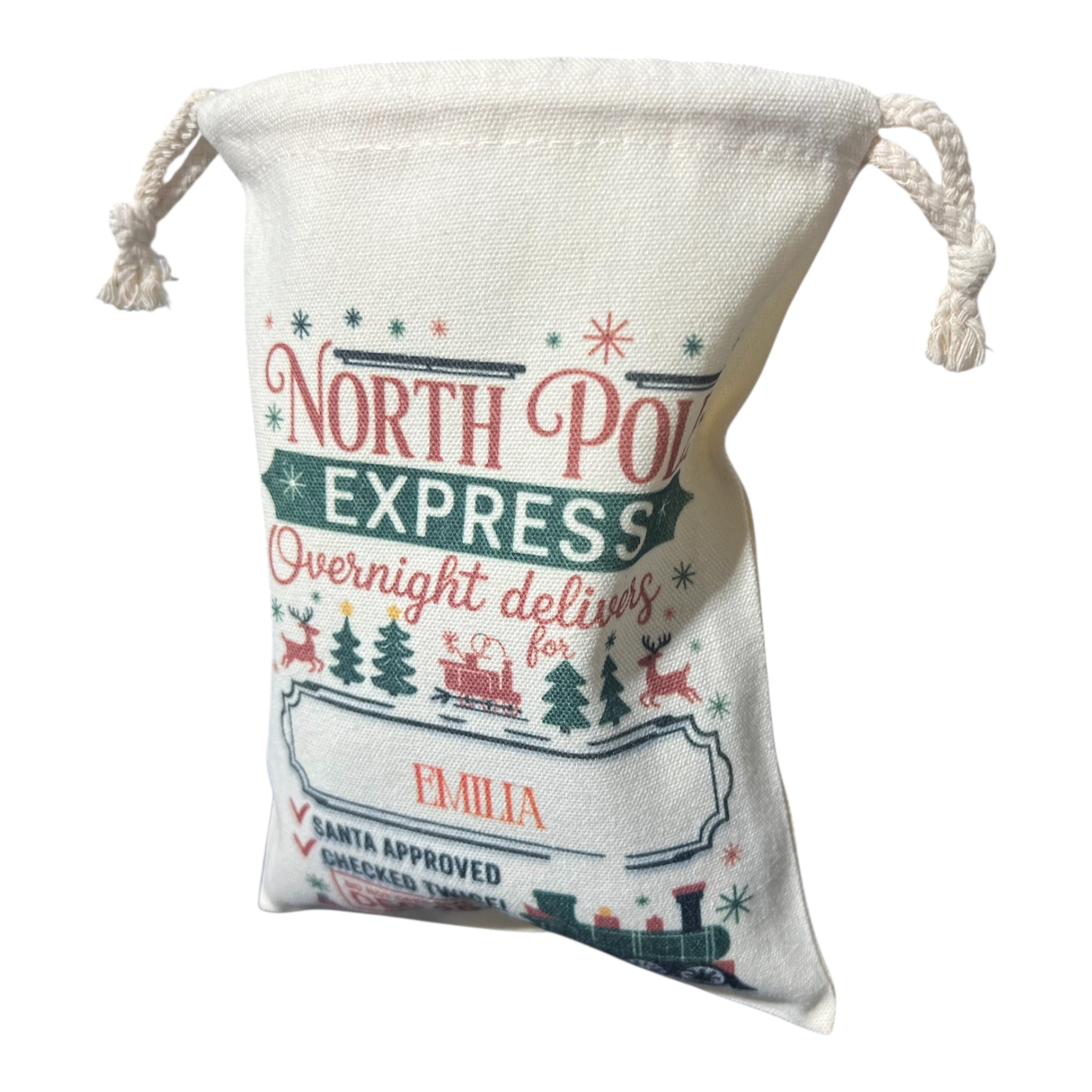 Kordelpåse i Tyg – Personligt Tryck – 17×23 cm