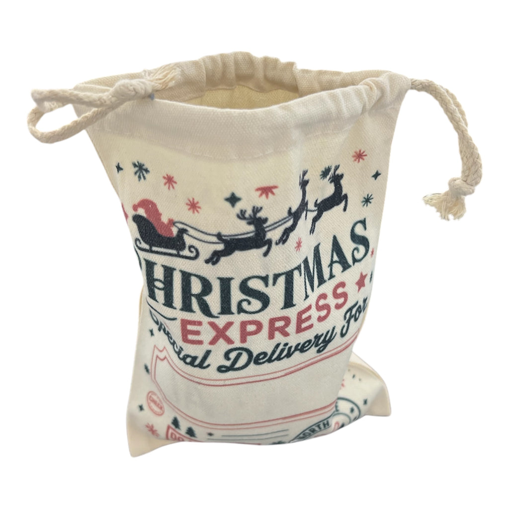 Kordelpåse i Tyg – Personligt Tryck – 17×23 cm
