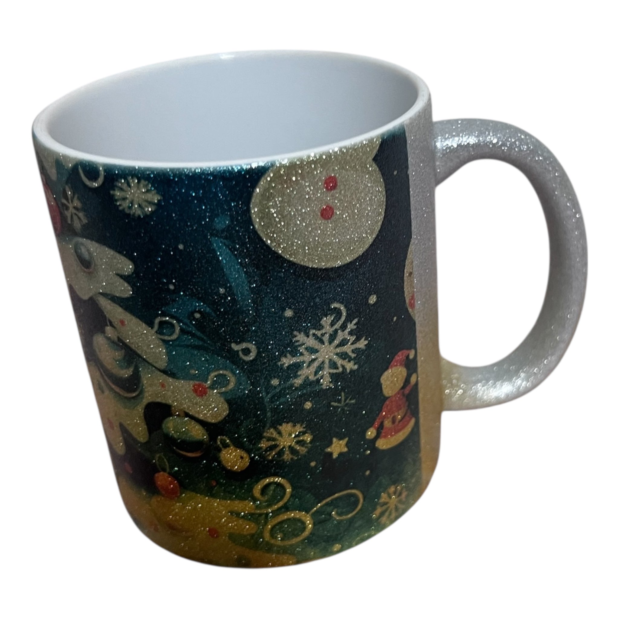 Glittermugg – Julgran & Kulor – 11 oz