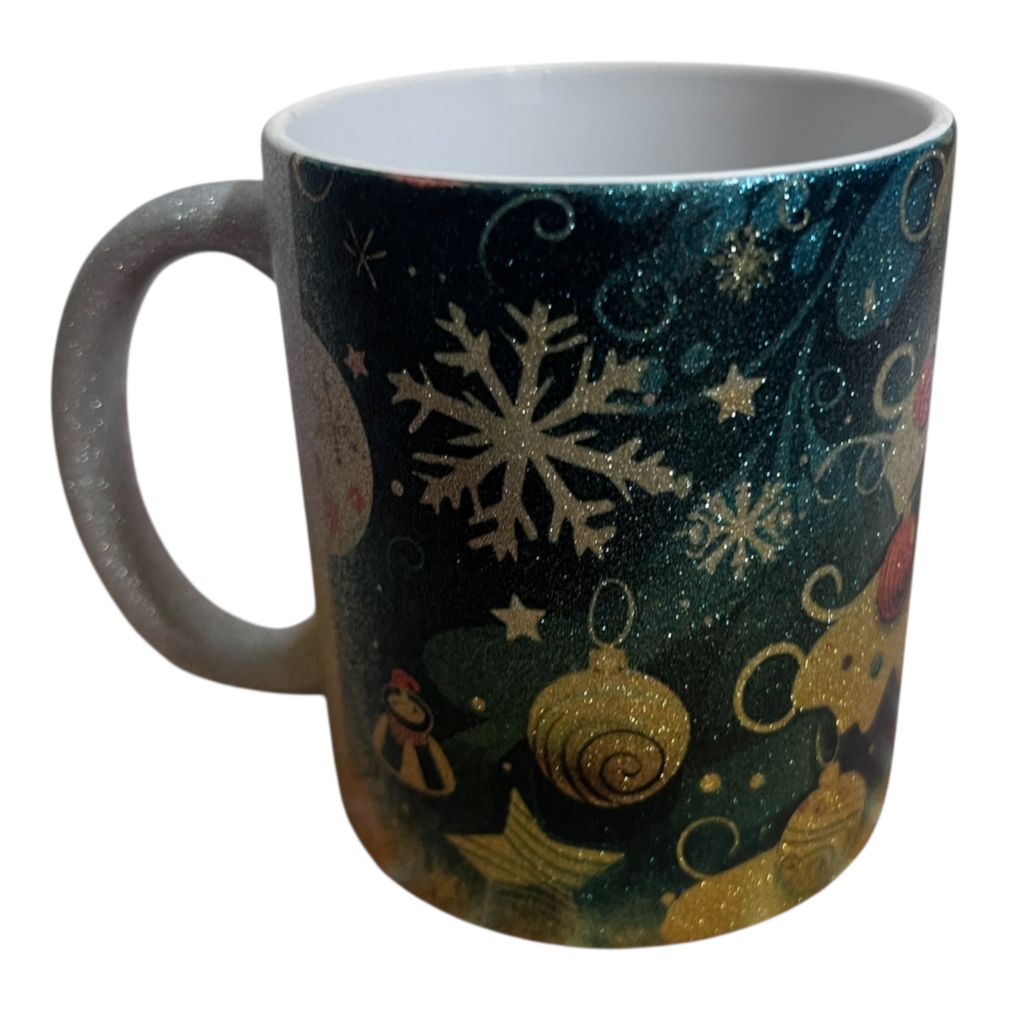 Glittermugg – Julgran & Kulor – 11 oz