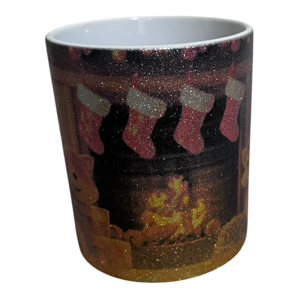 Glittermugg – Julmotiv Skogsdjur – 11 oz