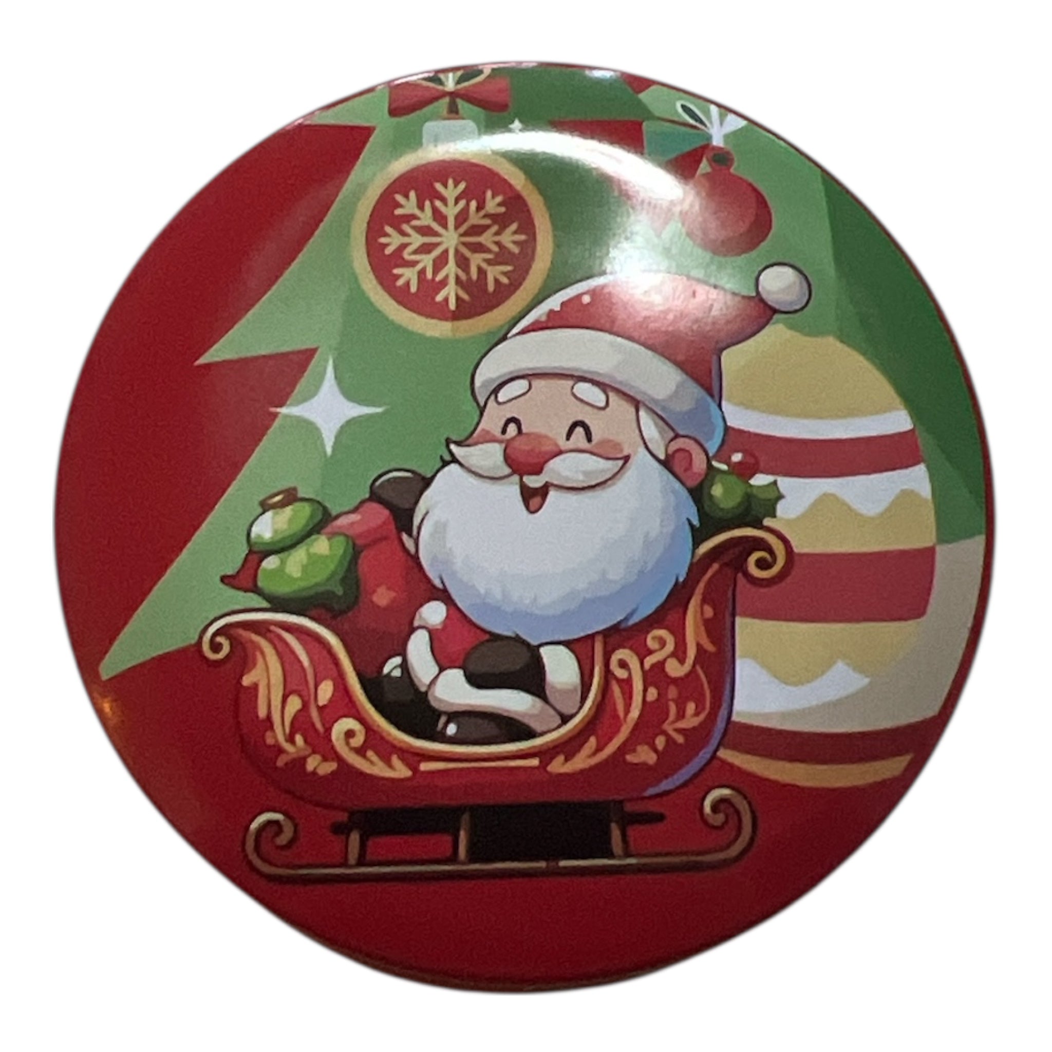 Handgjort sojavaxljus i dekorativ julburk