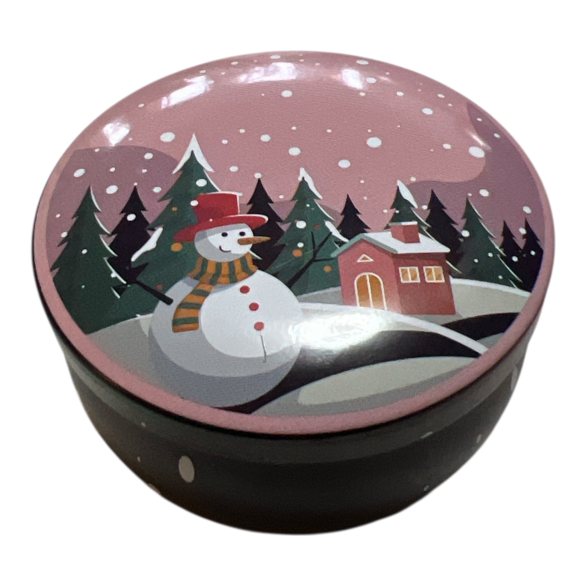 Handgjort sojavaxljus i dekorativ julburk