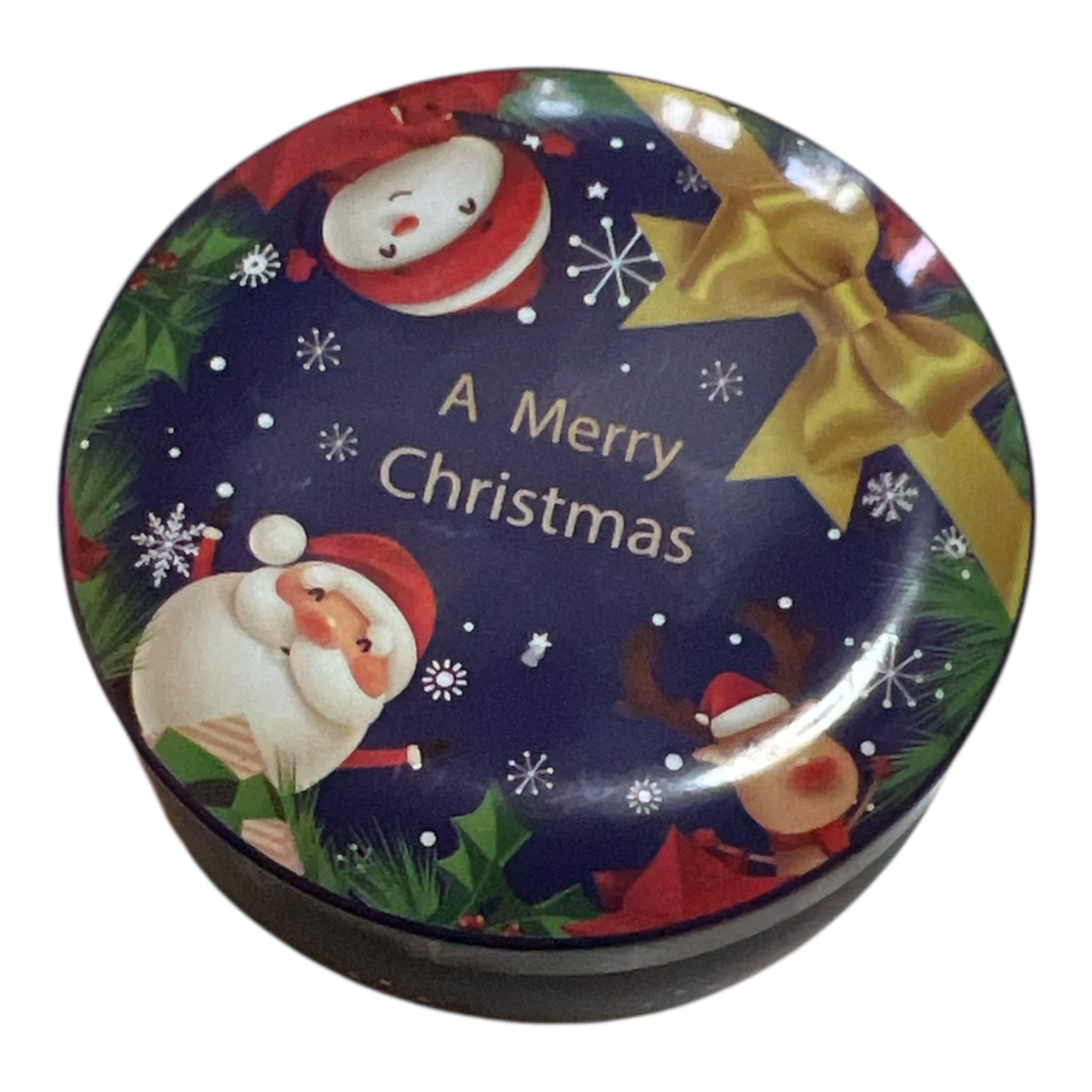 Handgjort sojavaxljus i dekorativ julburk