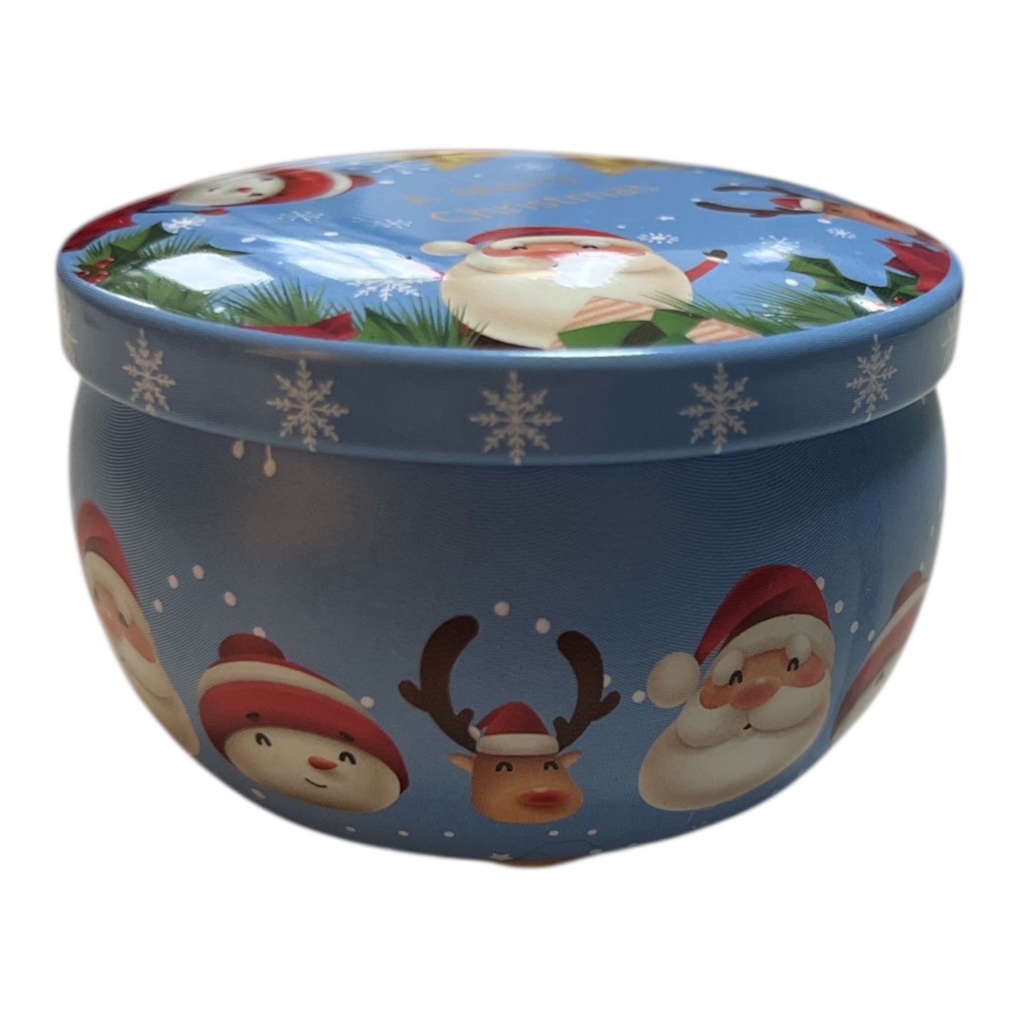 Handgjort sojavaxljus i dekorativ julburk