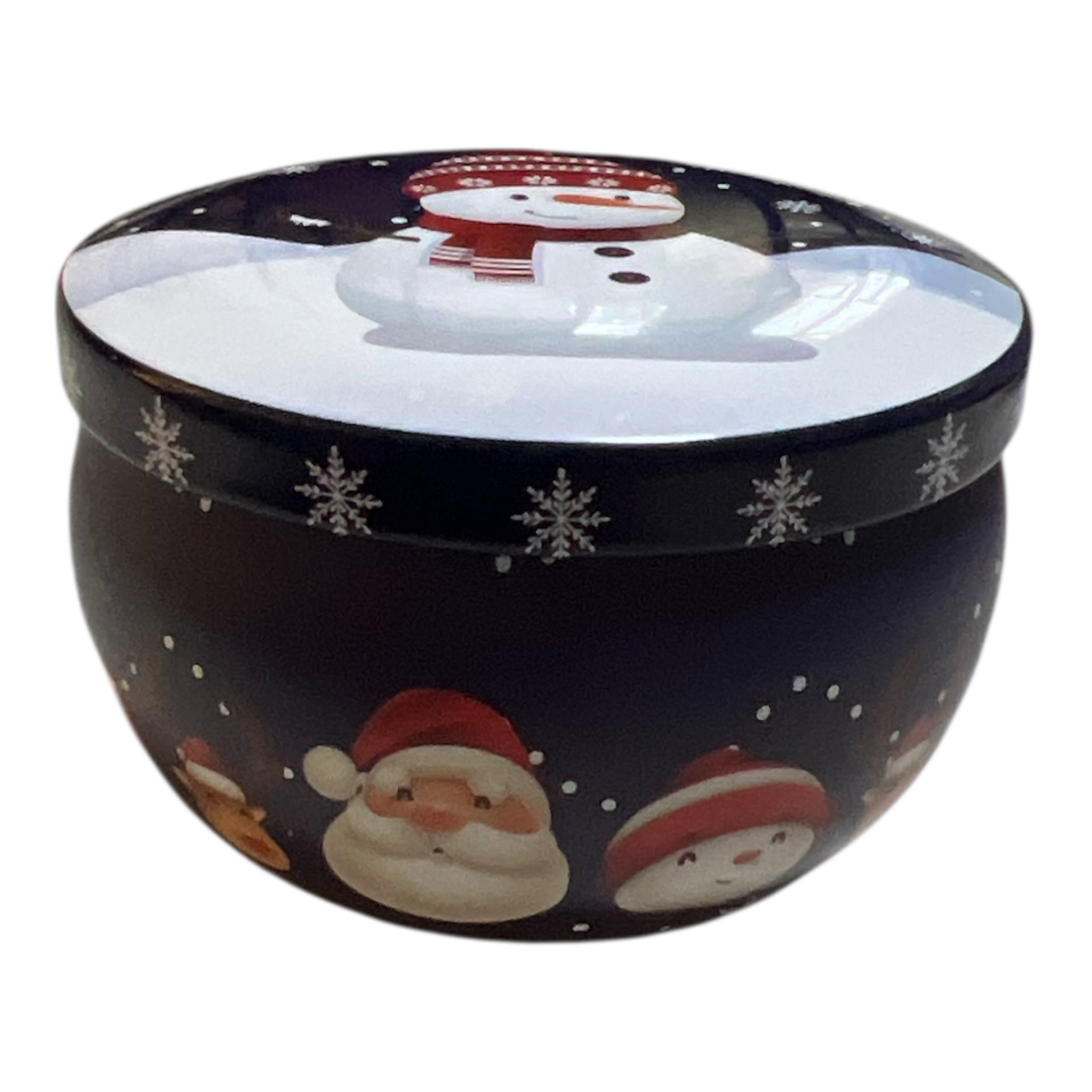 Handgjort sojavaxljus i dekorativ julburk