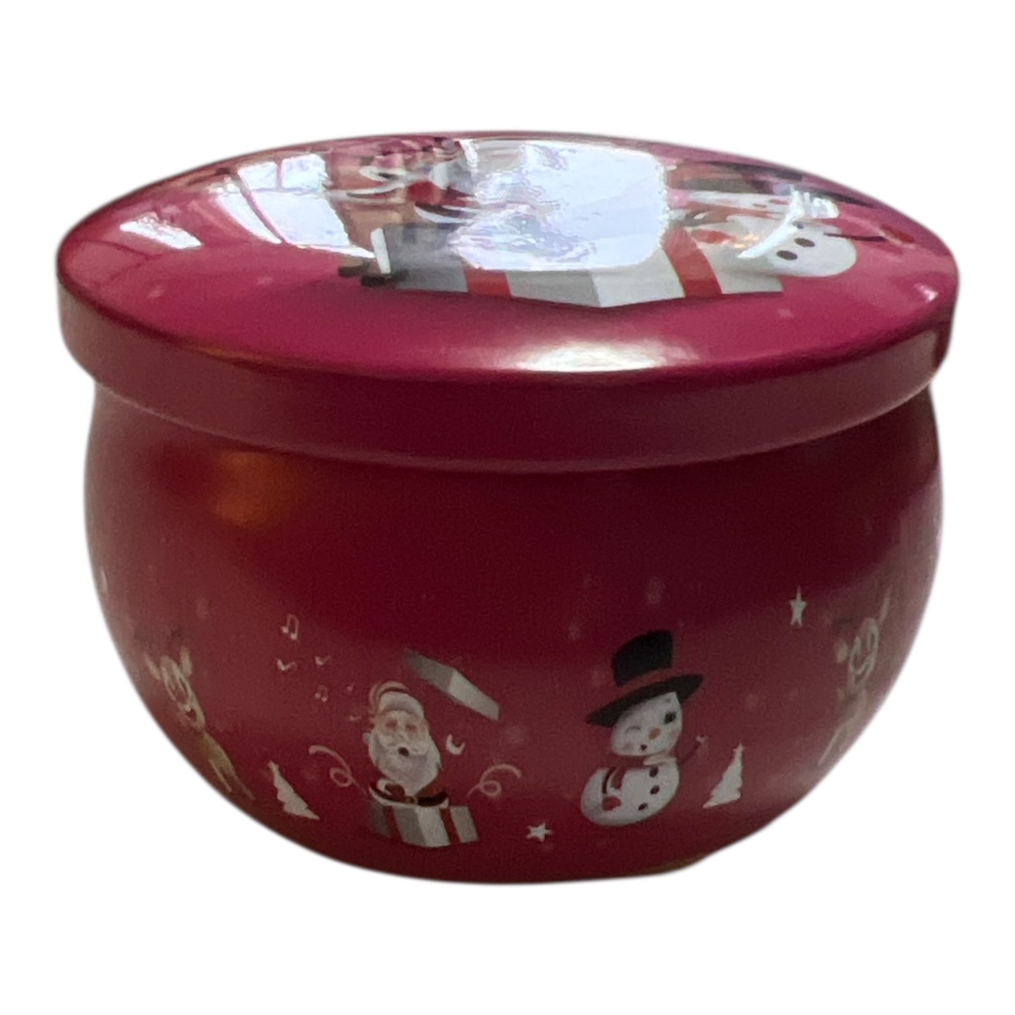 Handgjort sojavaxljus i dekorativ julburk