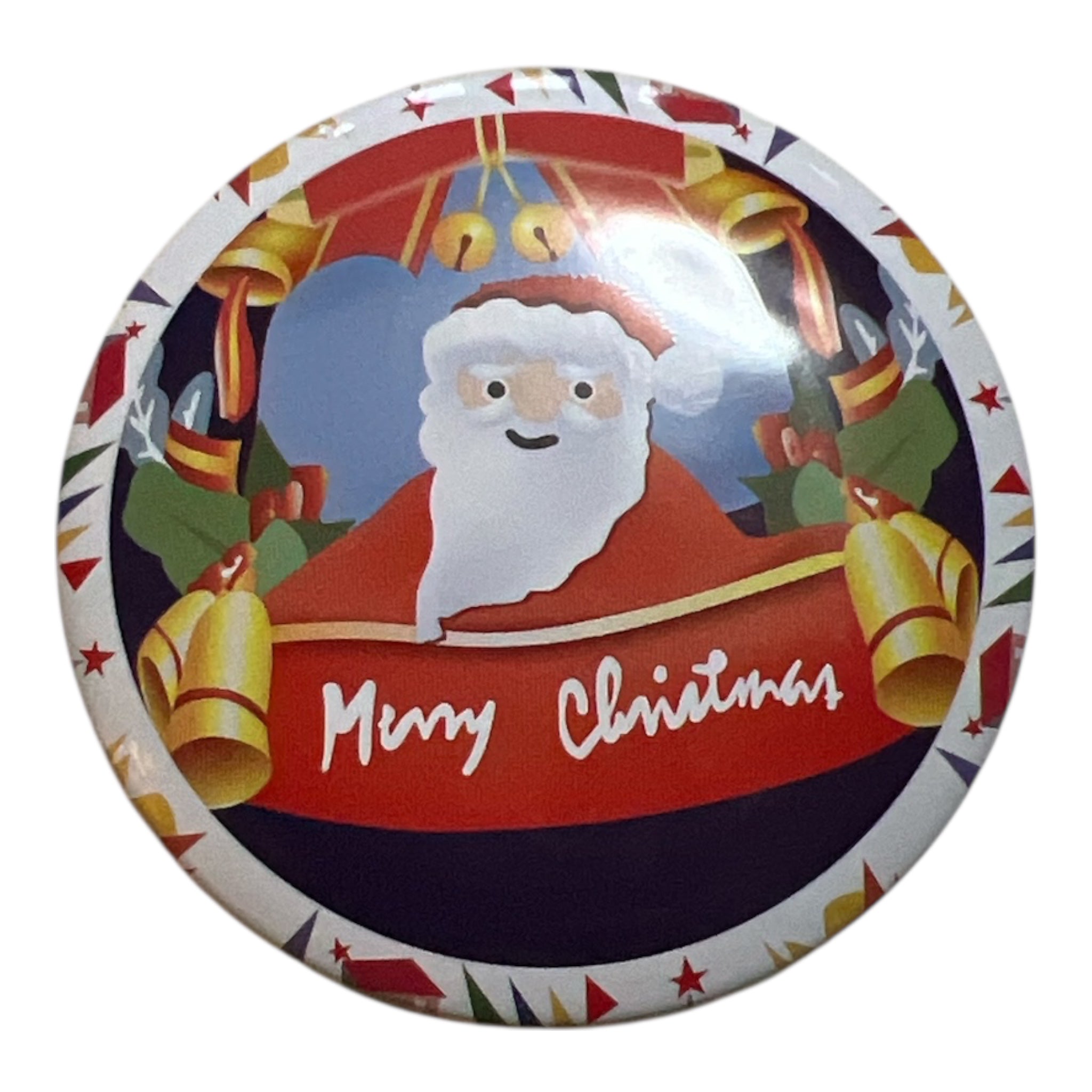 Handgjort sojavaxljus i dekorativ julburk.