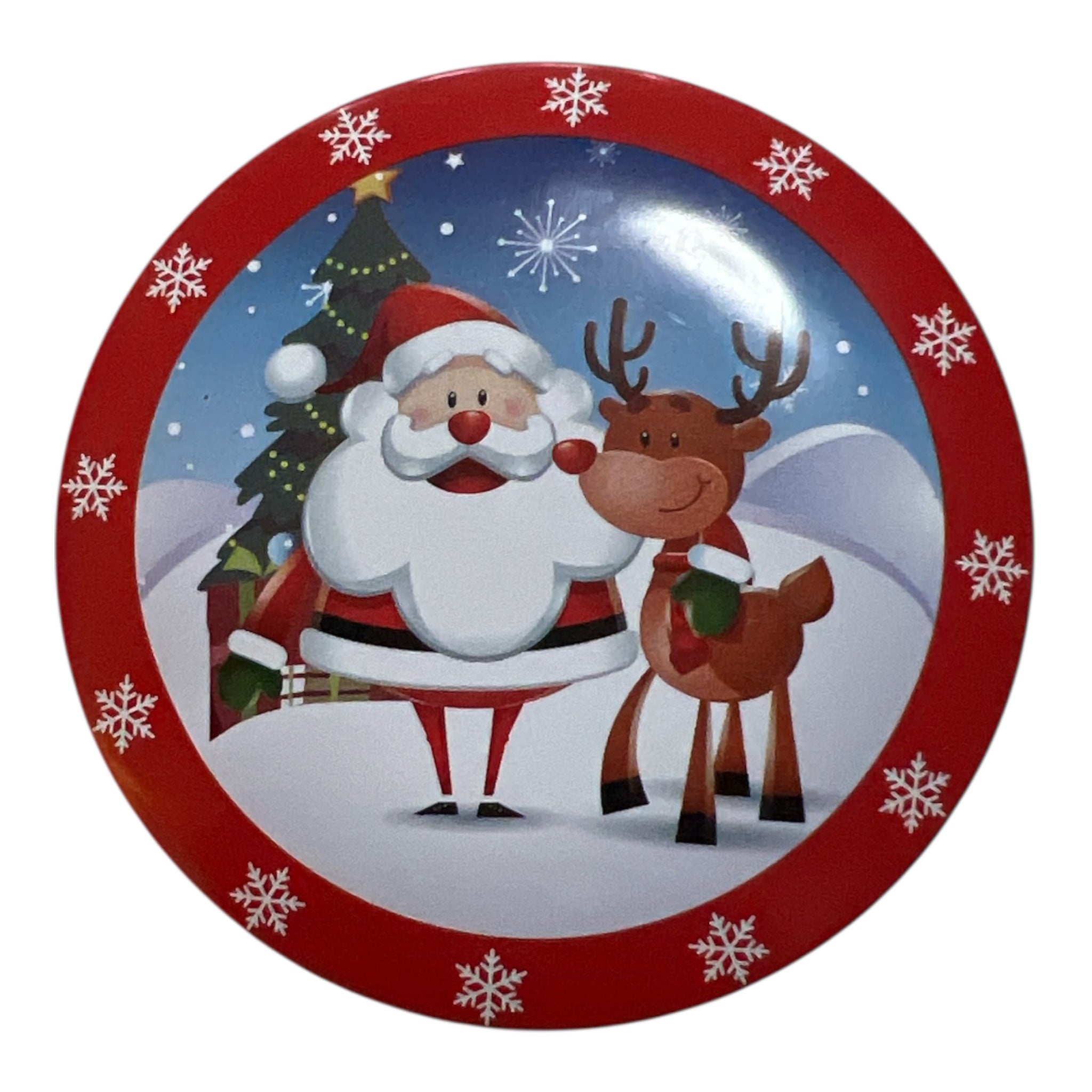 Handgjort sojavaxljus i dekorativ julburk.